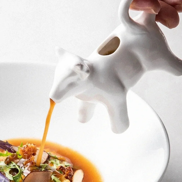 Porcelain Cow Creamer – White Ceramic Milk Jug - Picture 5 of 6